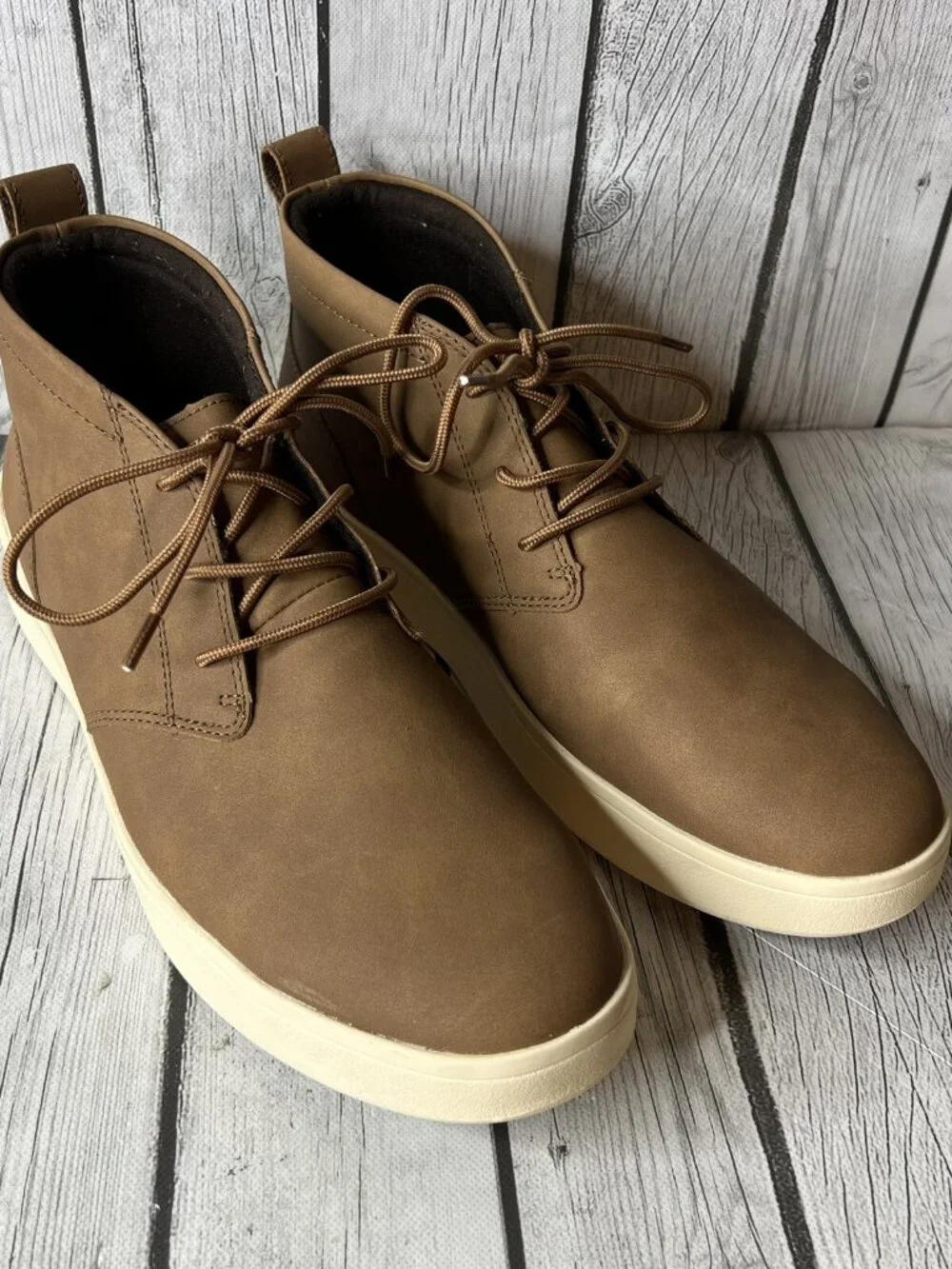 IZOD Palmer Brown Memory Foam Chukka Sneaker Boots Men’s NIB